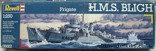 Revell 1/250 HMS Bligh K467 Captain Class Frigate - (ex-USS Liddle Destroyer Escort), 05022 plastic model kit